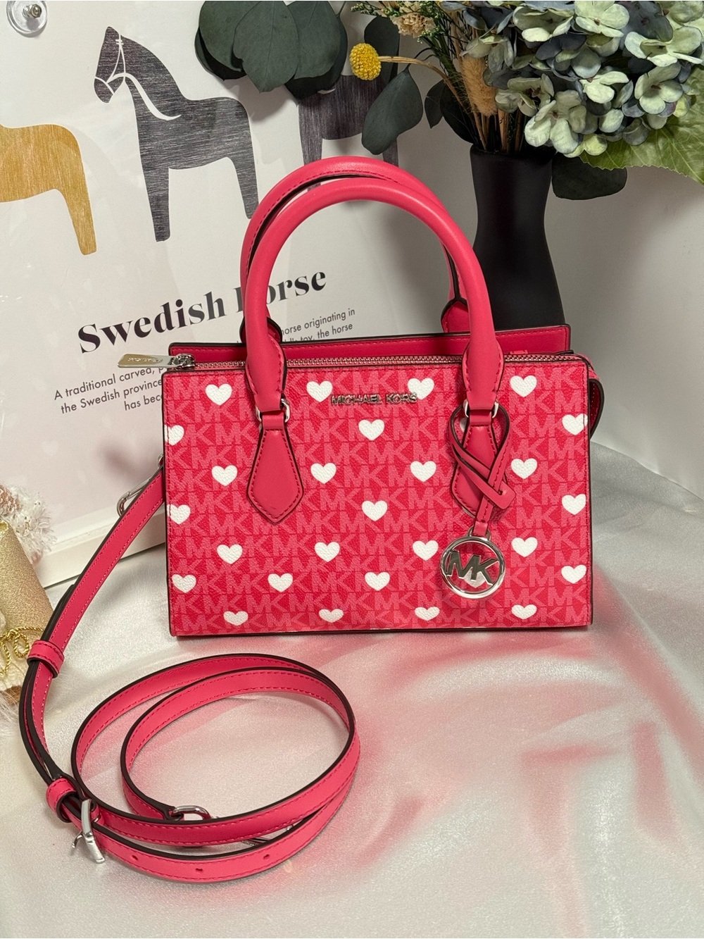 MICHAEL KORS Sheila Small Embellished Signature Logo Satchel